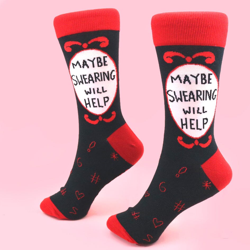 Maybe Swearing Will Help Socks - Unisex Large