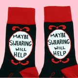 Maybe Swearing Will Help Socks - Unisex Large