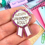 Awesome Adult Award Lapel Pin