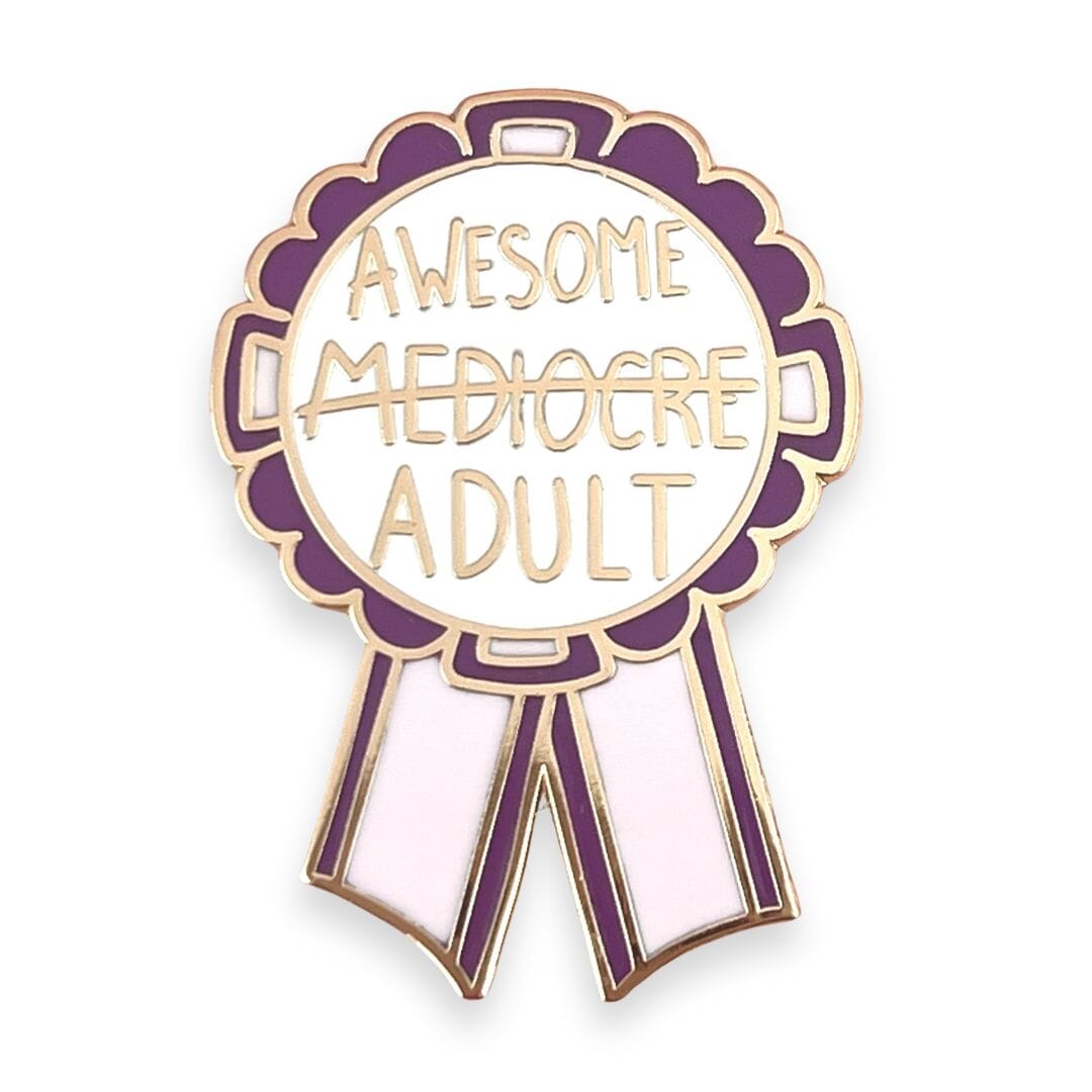 Awesome Adult Award Lapel Pin