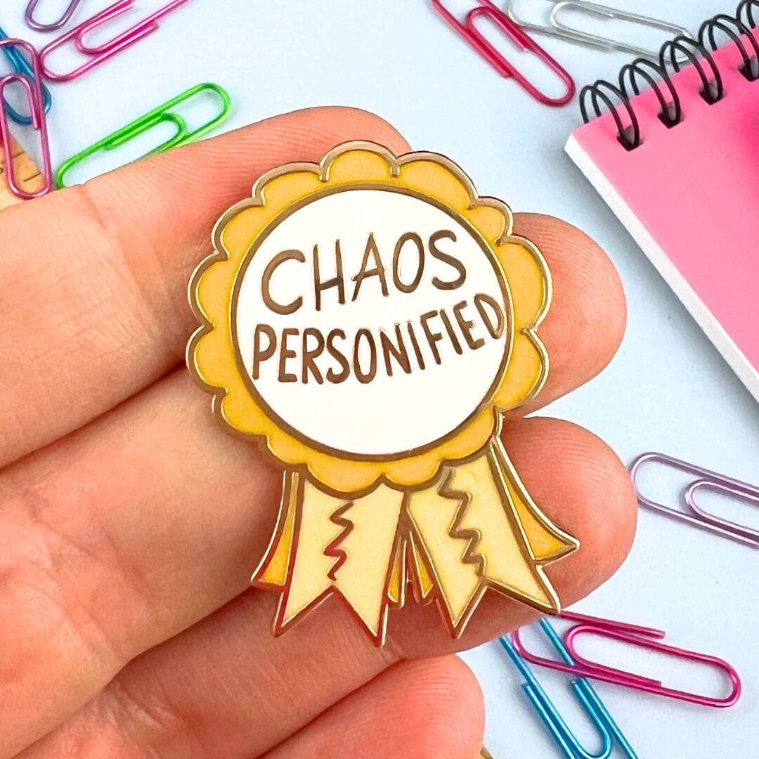 Chaos Personified Award Lapel Pin