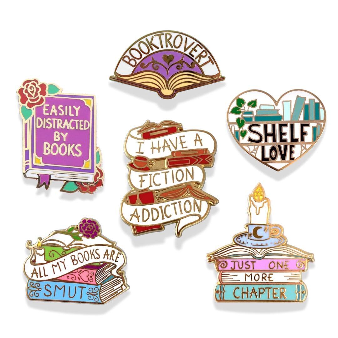 Fiction Addiction Enamel Pin Bundle