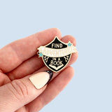 Find Adventure In A Book Lapel Pin