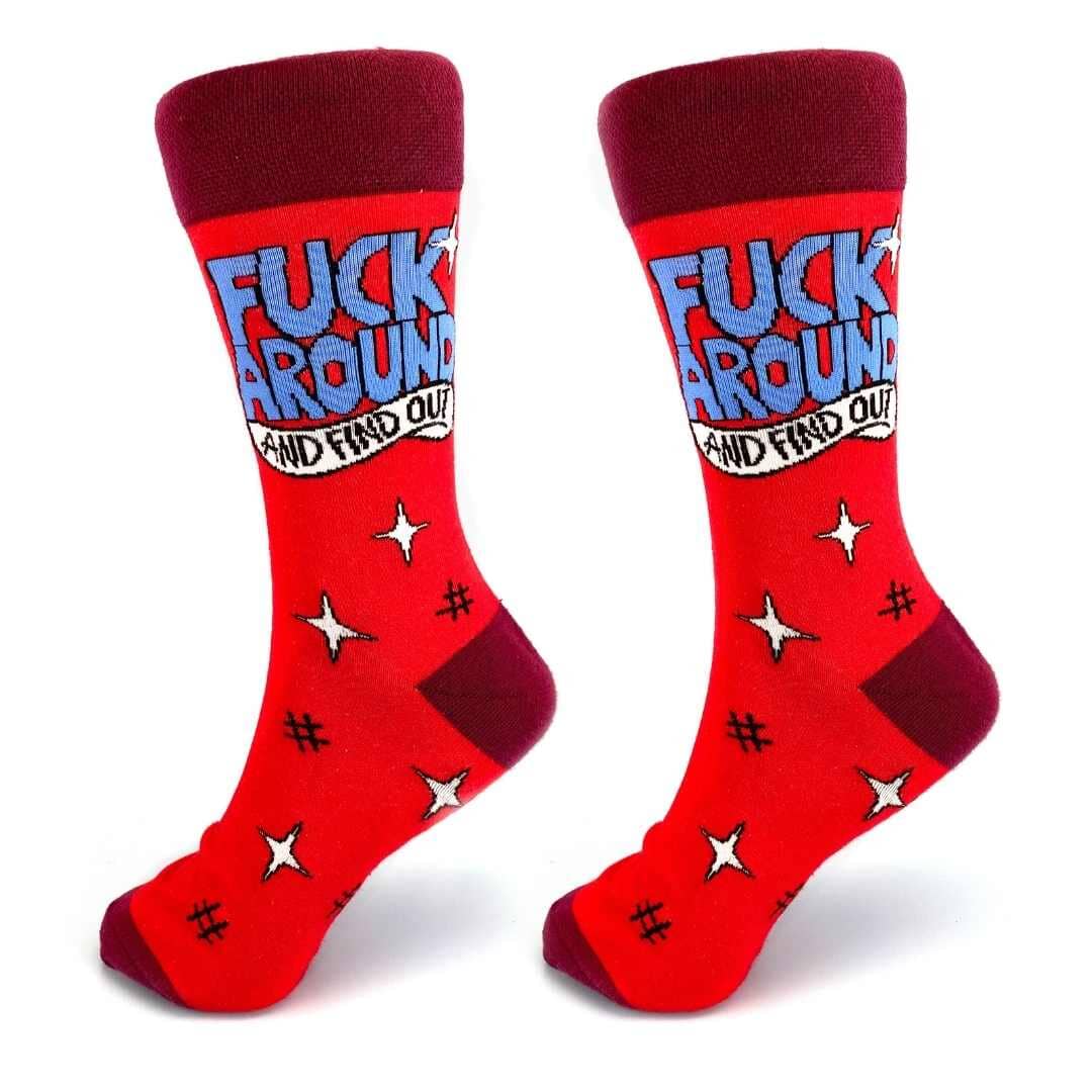 Fuck Around And Find Out Socks - Unisex Large