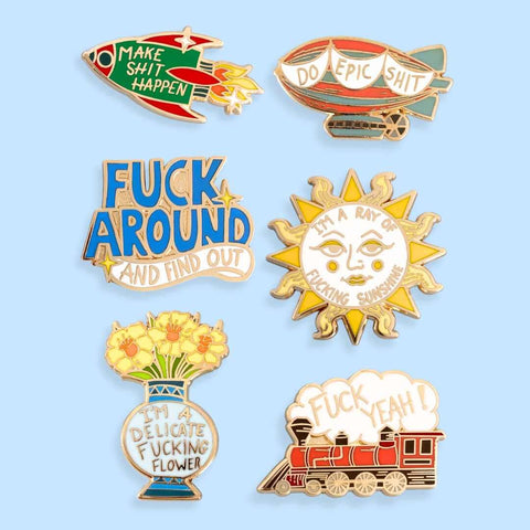 Make Shit Happen Lapel Pin Set