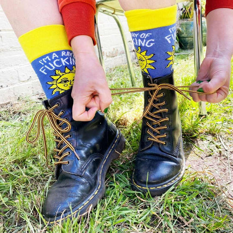 I'm A Ray Of Fucking Sunshine Socks - Unisex Large