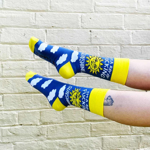 I'm A Ray Of Fucking Sunshine Socks - Unisex Medium