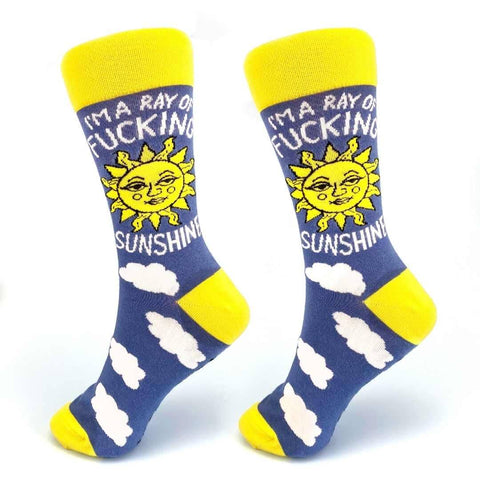 I'm A Ray Of Fucking Sunshine Socks - Unisex Large