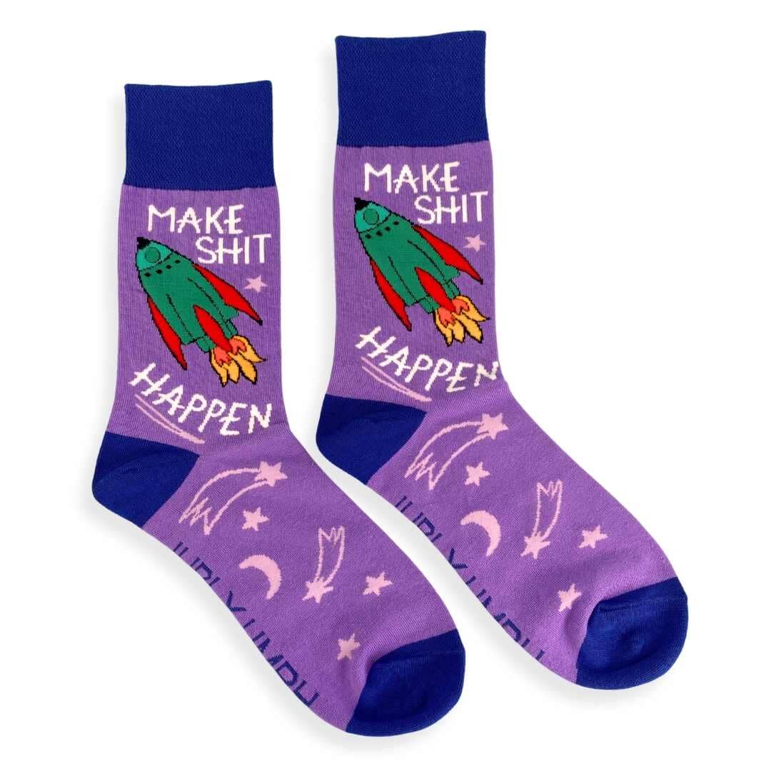 Make Shit Happen Socks - Unisex Medium