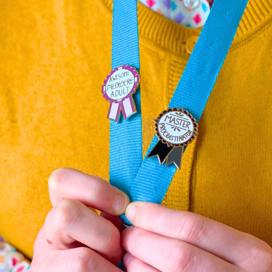 Master Procrastinator Award Lapel Pin