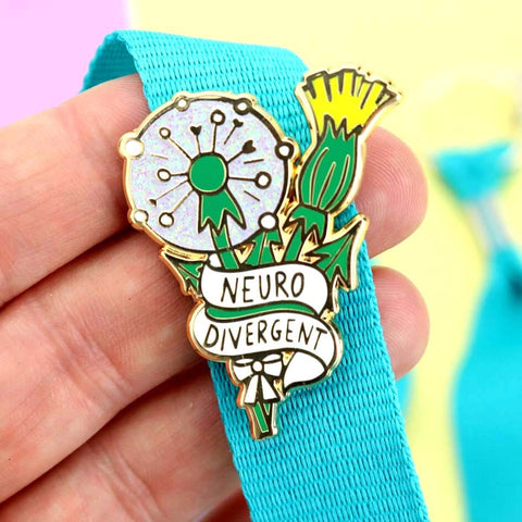 Neuro-Sparkly Lapel Pin Set