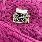 Nice Stack Lapel Pin