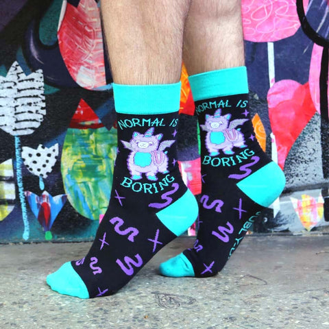 Normal Is Boring Socks - Unisex Medium