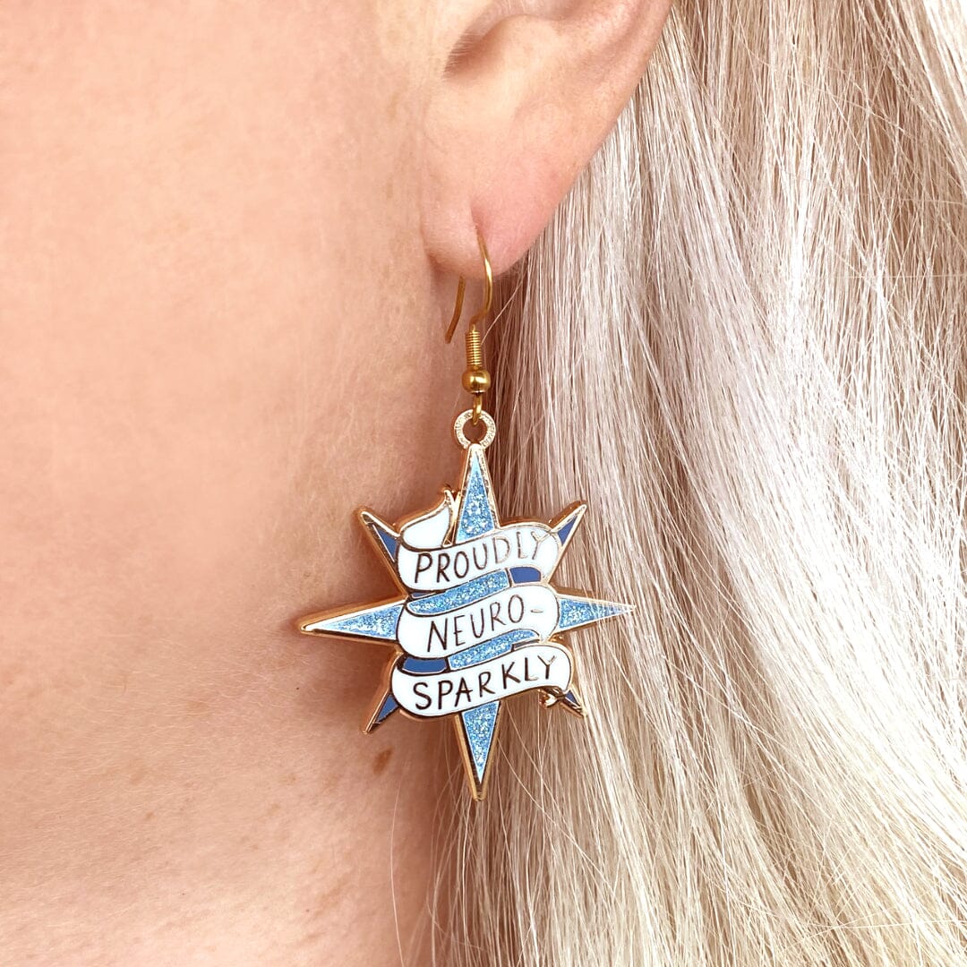 Proudly Neuro-Sparkly Earrings