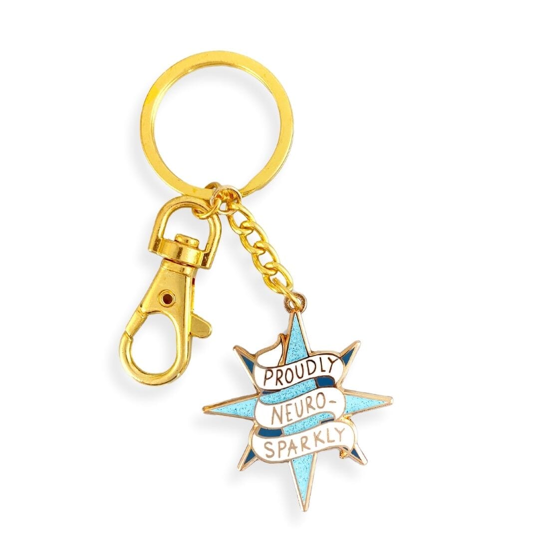 Proudly Neuro-Sparkly Keychain