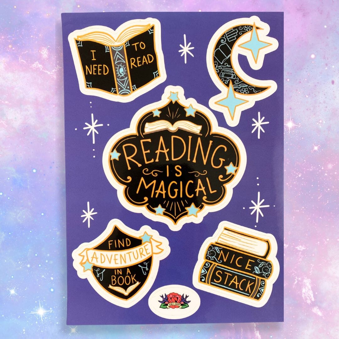 Reading Is Magical A6 Sticker Sheet