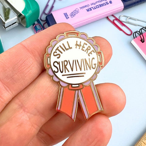 Still Here Surviving Award Lapel Pin