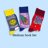 Medium Sweary Sock Set- 3 Pairs