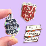 Trio of Fucks Lapel Pin Bundle