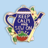 Keep Calm And Sew On Lapel Pin Set