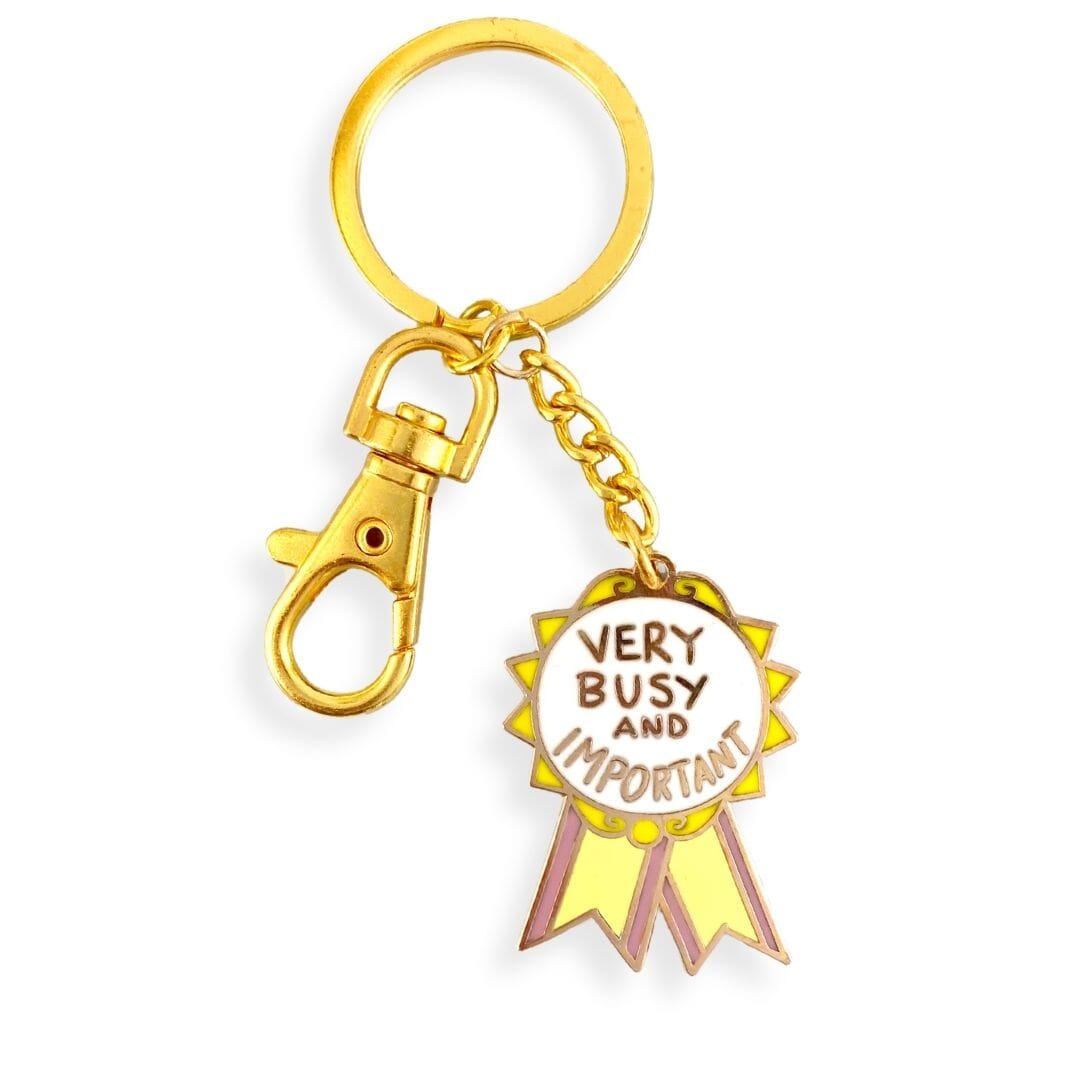 Very Busy And Important Keychain