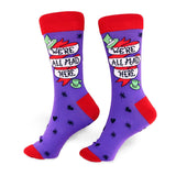 We're All Mad Here Socks - Unisex Large