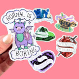 Normal Is Boring Sticker