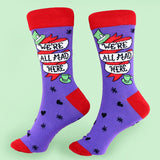 We're All Mad Here Socks - Unisex Large