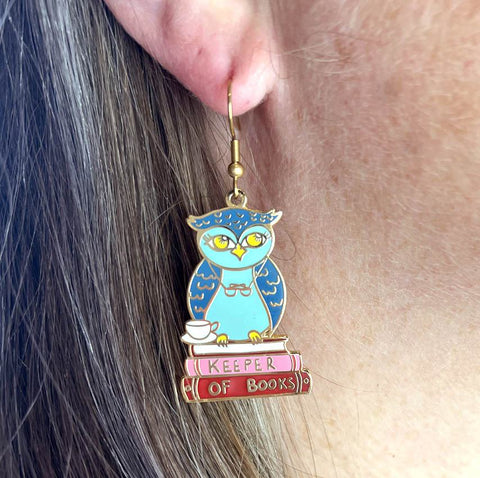 Keeper of Books Earrings