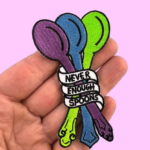 Never Enough Spoons Embroidered Patch