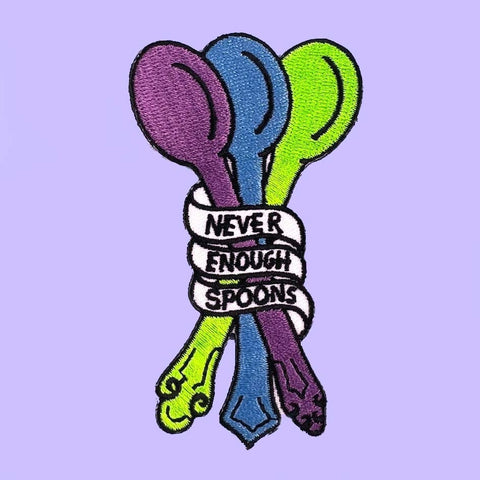 Never Enough Spoons Embroidered Patch