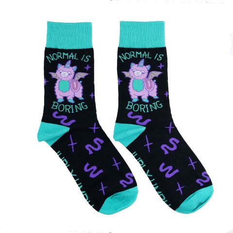 Normal Is Boring Socks - Unisex Medium