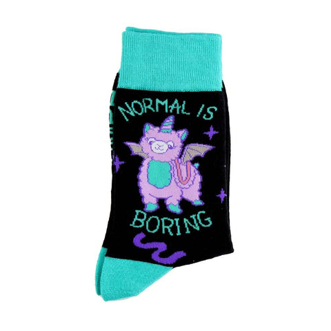 Normal Is Boring Socks - Unisex Medium