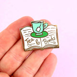 Tea & Books Lapel Pin