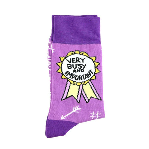 Very Busy and Important Socks - Unisex Medium