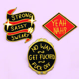 Strong Sassy Sweary Embroidered Patch