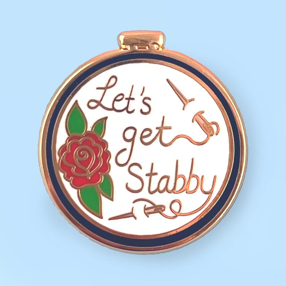 Let's Get Stabby Lapel Pin