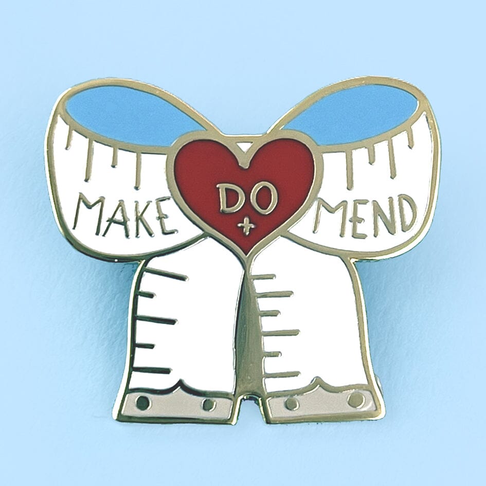 Make Do And Mend Lapel Pin