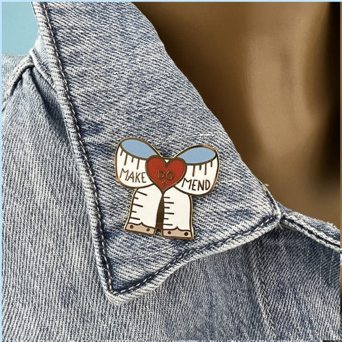 Make Do And Mend Lapel Pin