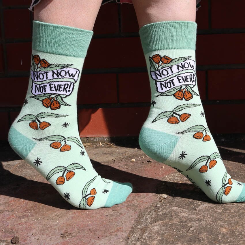 Leave Me Alone Written Socks  The Most Comfy Socks Ever – Yuppa Socks
