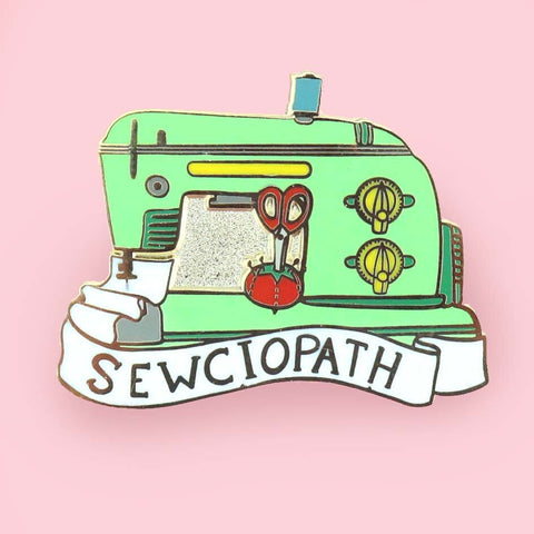 Sewciopath Sewing Machine Lapel Pin