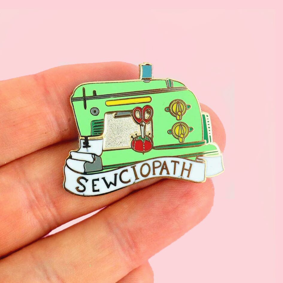 Sewciopath Sewing Machine Lapel Pin