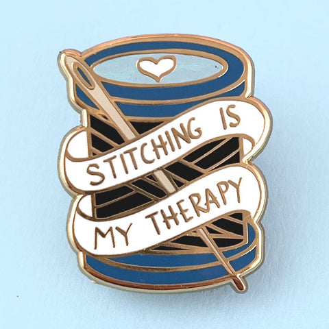 Stitching Is My Therapy Needle Minder