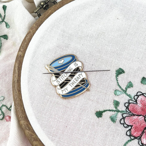 Stitching Is My Therapy Needle Minder